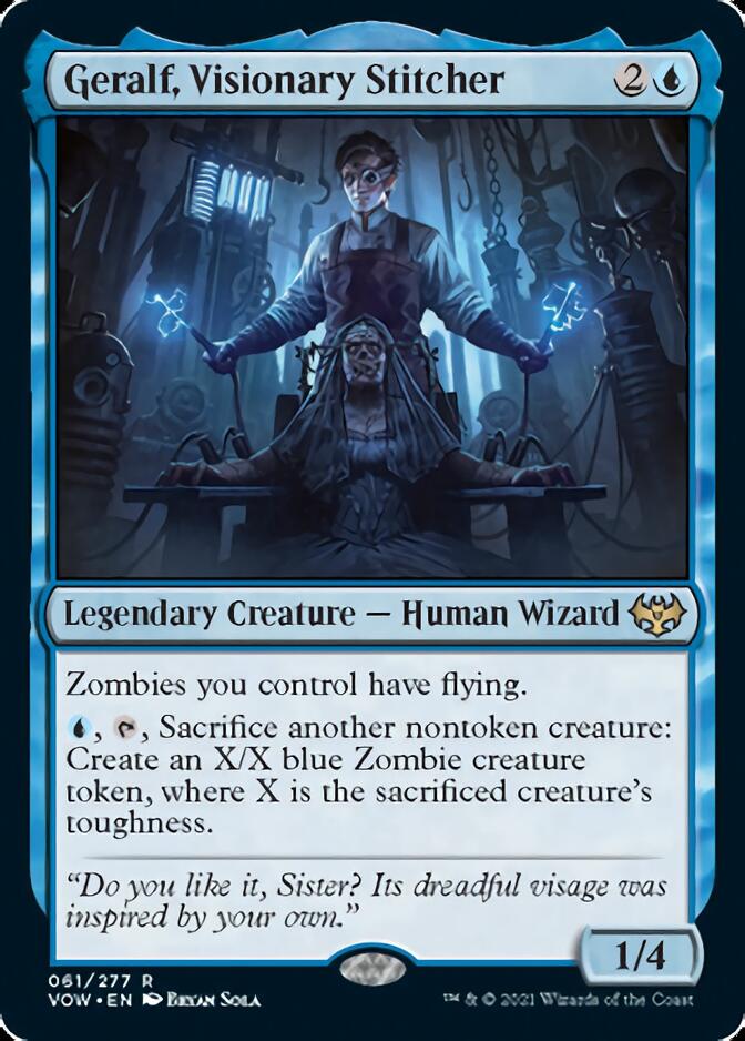 Geralf, Visionary Stitcher [Innistrad: Crimson Vow] | Gate City Games LLC