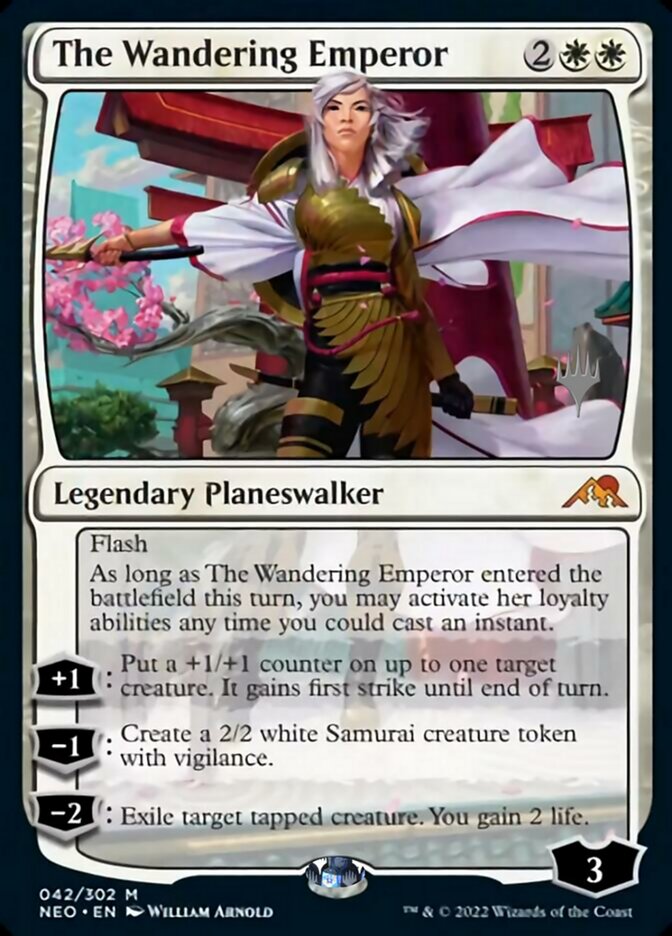The Wandering Emperor (Promo Pack) [Kamigawa: Neon Dynasty Promos] | Gate City Games LLC