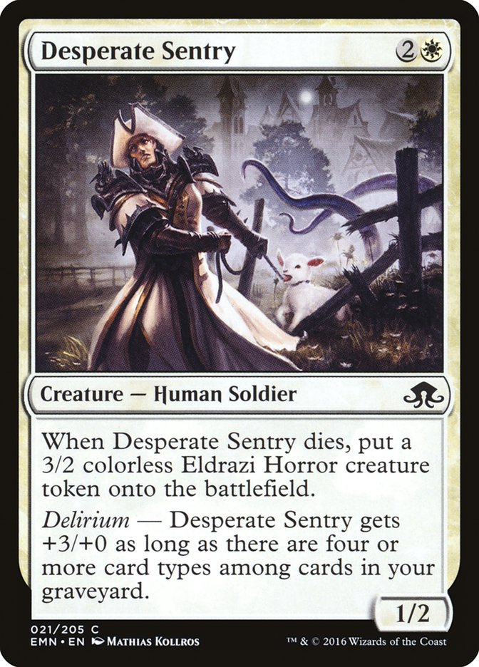 Desperate Sentry [Eldritch Moon] | Gate City Games LLC