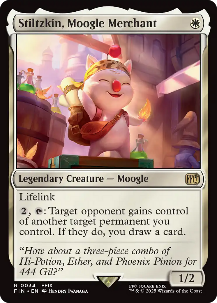 Stiltzkin, Moogle Merchant [FINAL FANTASY] | Gate City Games LLC