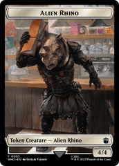 Alien Rhino // Cyberman Double-Sided Token [Doctor Who Tokens] | Gate City Games LLC