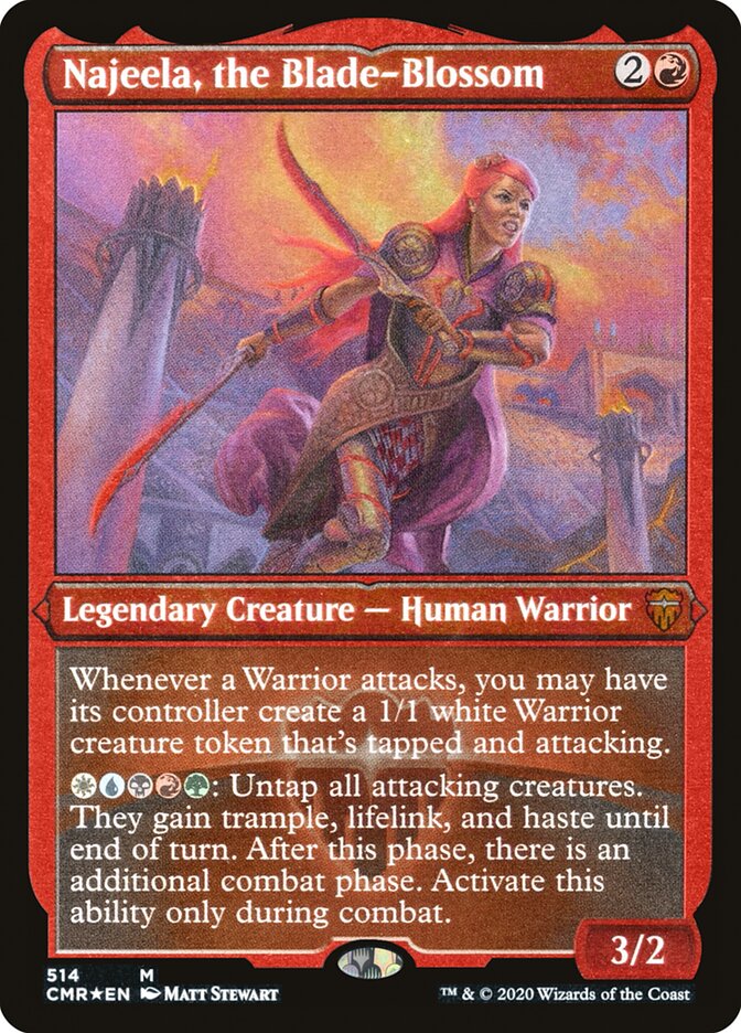 Najeela, the Blade-Blossom (Etched) [Commander Legends] | Gate City Games LLC
