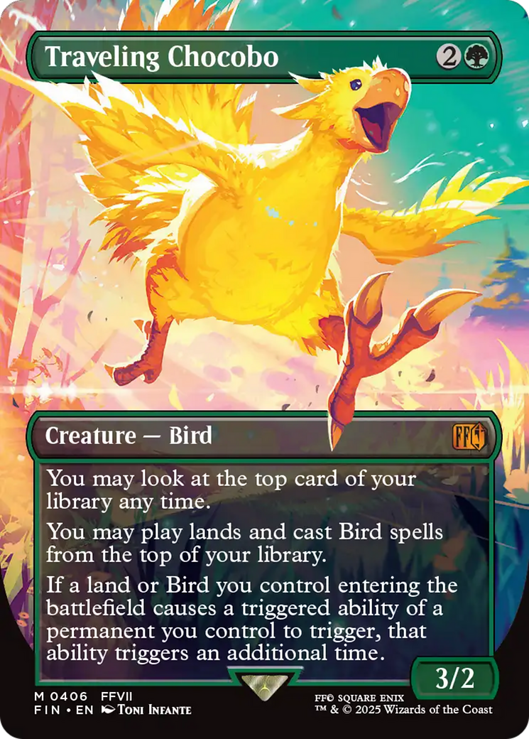 Traveling Chocobo (Borderless) [FINAL FANTASY] | Gate City Games LLC