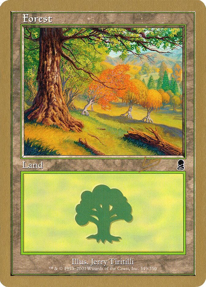 Forest (349) (Raphael Levy) [World Championship Decks 2002] | Gate City Games LLC