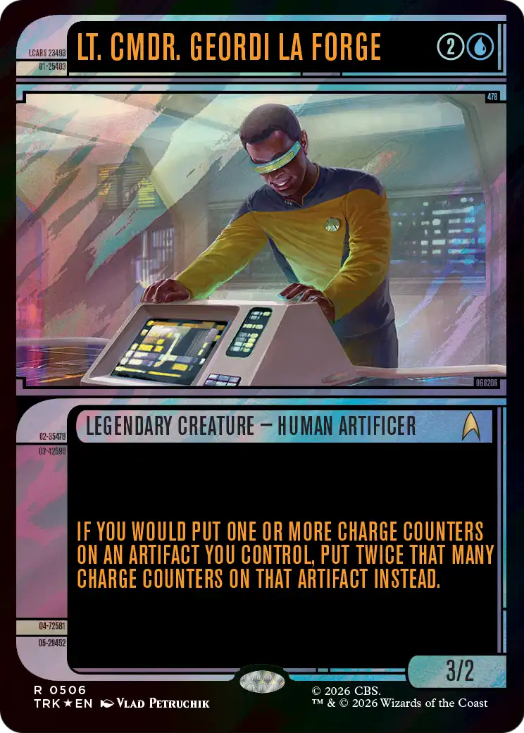 Lt. Cmdr. Geordi La Forge (Showcase) (Surge Foil) [Star Trek] | Gate City Games LLC