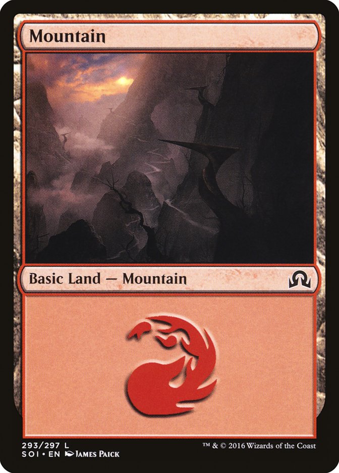 Mountain (293) [Shadows over Innistrad] | Gate City Games LLC