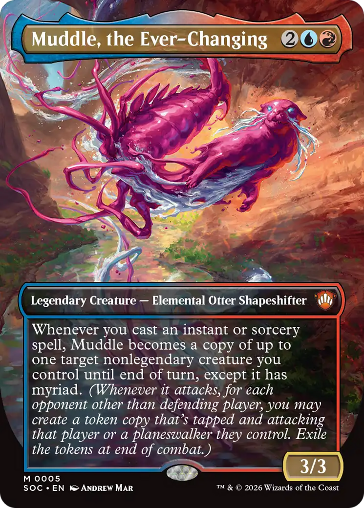 Muddle, the Ever-Changing (Borderless) [Secrets of Strixhaven Commander] | Gate City Games LLC
