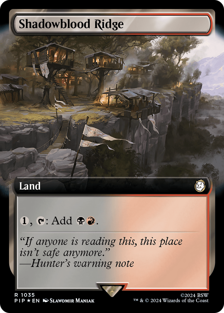 Shadowblood Ridge (Extended Art) (Surge Foil) [Fallout] | Gate City Games LLC