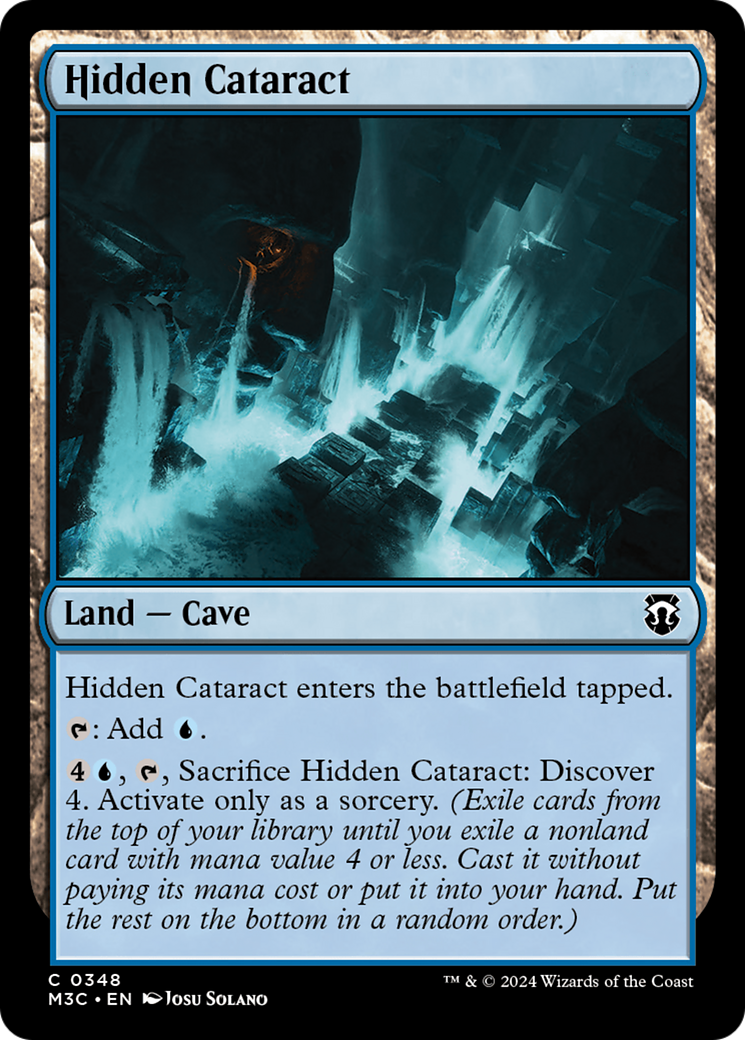 Hidden Cataract (Ripple Foil) [Modern Horizons 3 Commander] | Gate City Games LLC