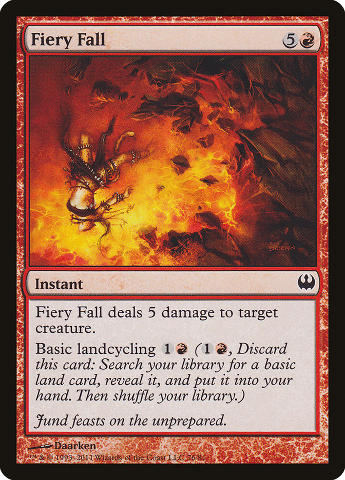 Fiery Fall [Duel Decks: Knights vs. Dragons] | Gate City Games LLC