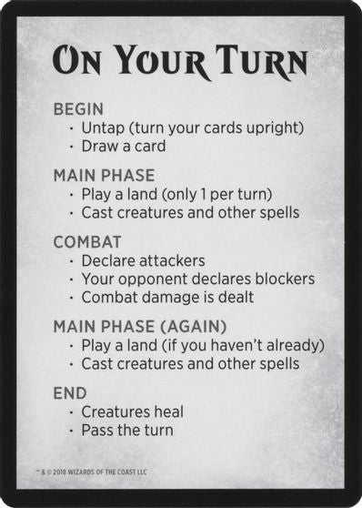 Rules Card [War of the Spark Tokens] | Gate City Games LLC