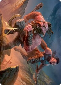 Dwarven Reinforcements Art Card (Gold-Stamped Signature) [Kaldheim Art Series] | Gate City Games LLC