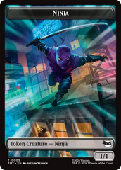Treasure // Ninja Double-Sided Token [Teenage Mutant Ninja Turtles Commander Tokens] | Gate City Games LLC