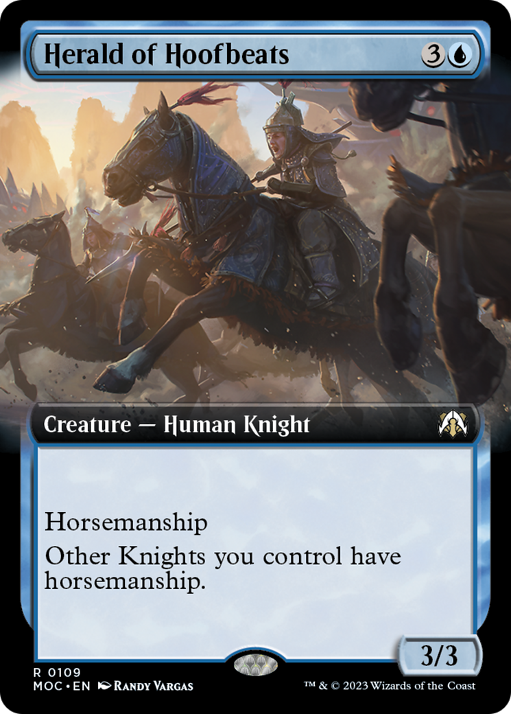 Herald of Hoofbeats (Extended Art) [March of the Machine Commander] | Gate City Games LLC