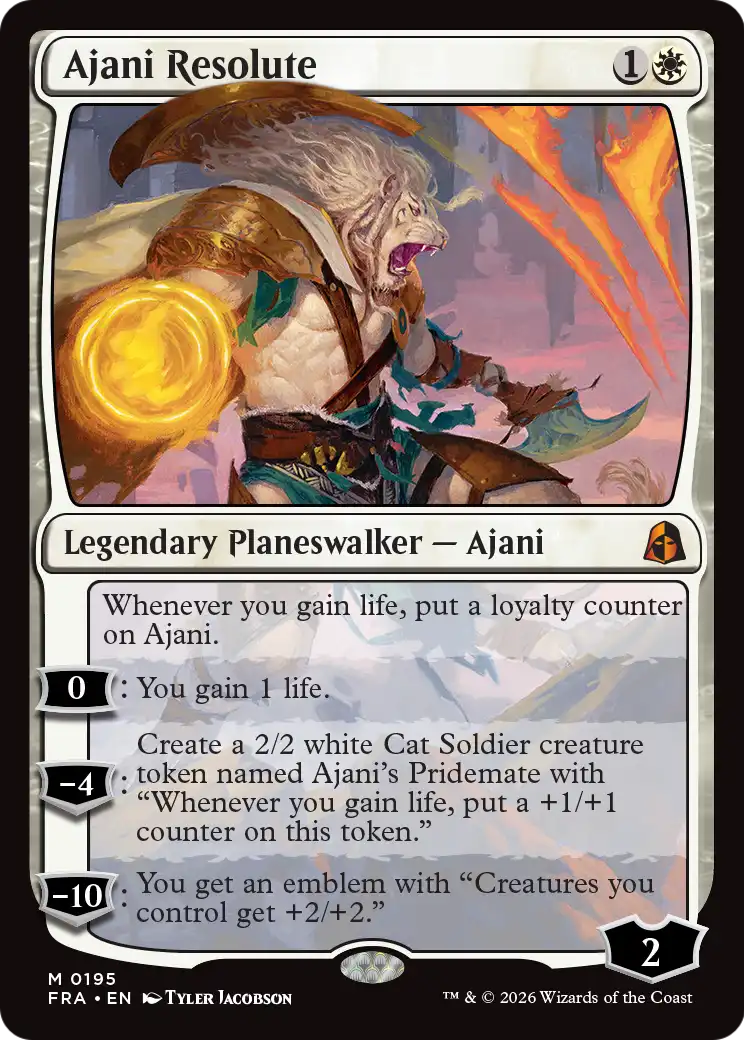 Ajani Resolute [Reality Fracture] | Gate City Games LLC