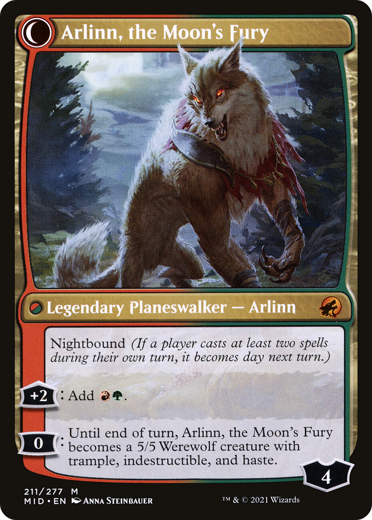 Arlinn, the Pack's Hope // Arlinn, the Moon's Fury [Secret Lair: From Cute to Brute] | Gate City Games LLC