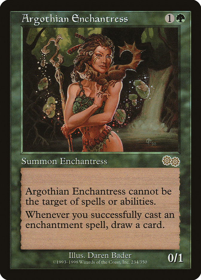 Argothian Enchantress [Urza's Saga] | Gate City Games LLC