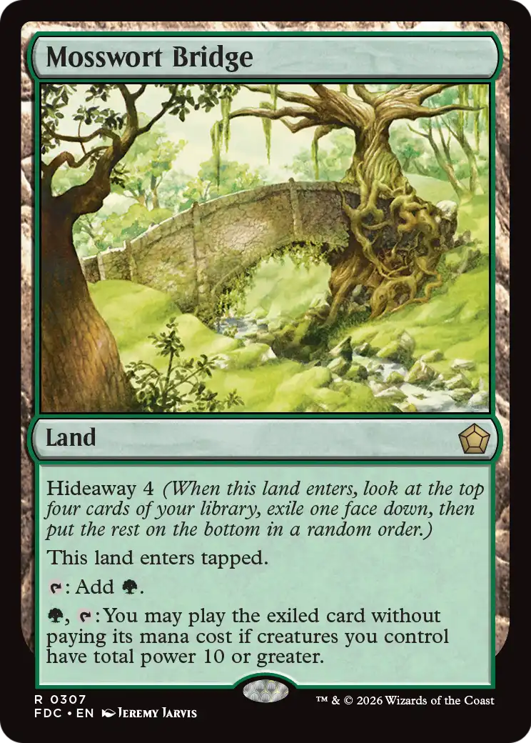 Mosswort Bridge [Foundations Commander] | Gate City Games LLC
