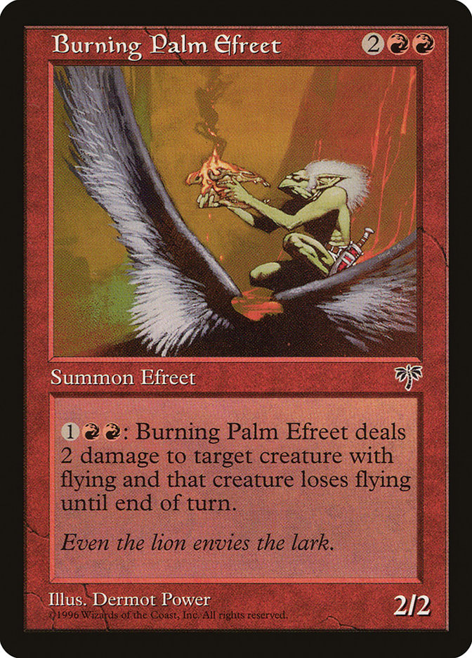 Burning Palm Efreet [Mirage] | Gate City Games LLC