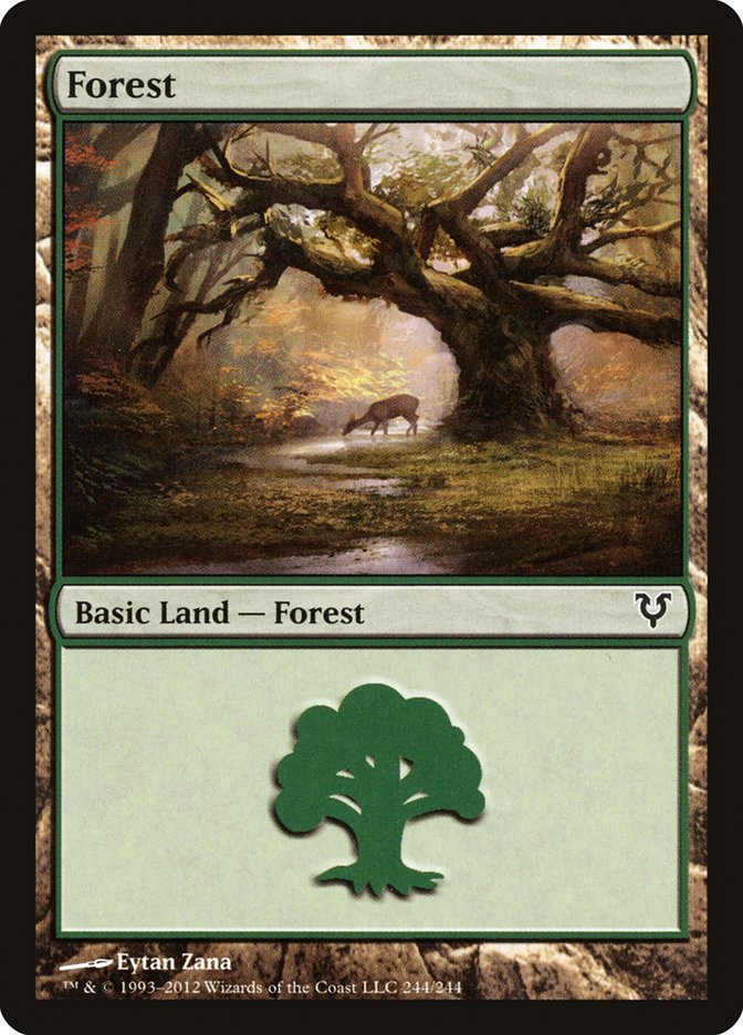 Forest (244) [Avacyn Restored] | Gate City Games LLC