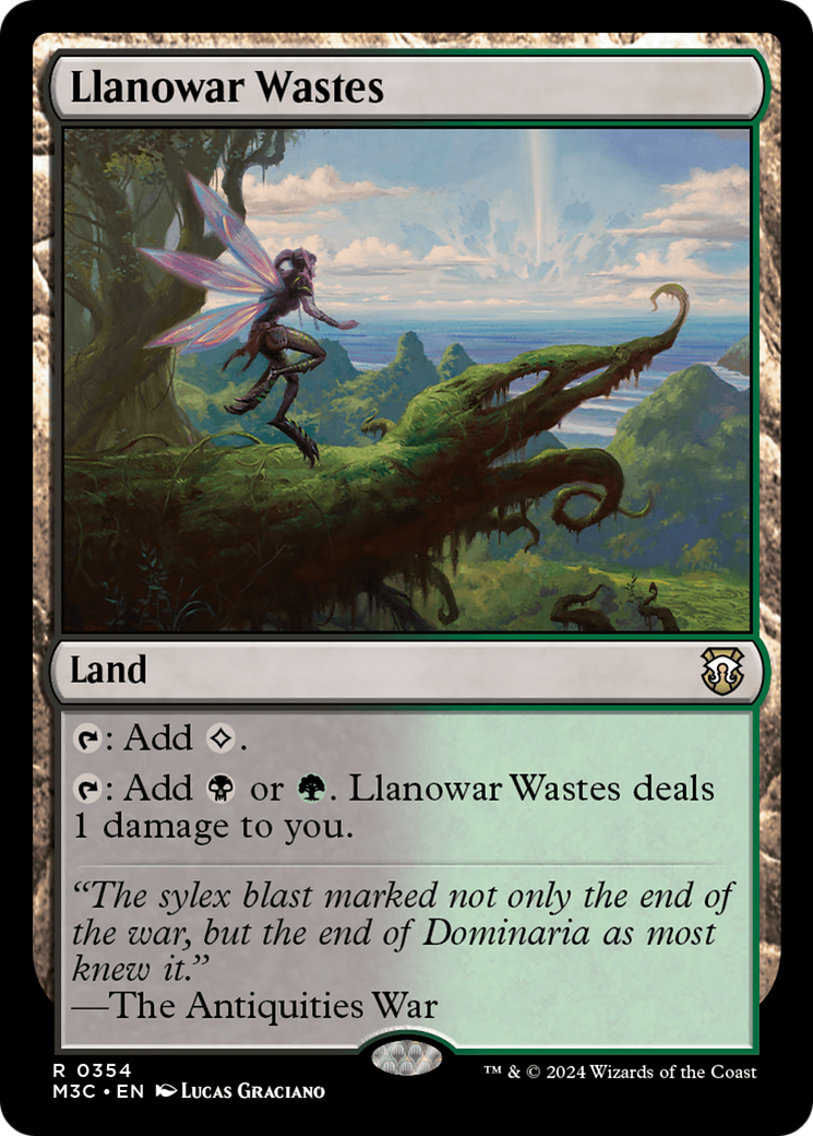 Llanowar Wastes (Ripple Foil) [Modern Horizons 3 Commander] | Gate City Games LLC
