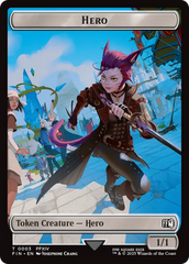 Spirit // Hero (0002) Double-Sided Token [FINAL FANTASY Commander Tokens] | Gate City Games LLC