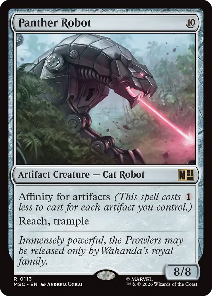 Panther Robot (Surge Foil) [Marvel Super Heroes Commander] | Gate City Games LLC