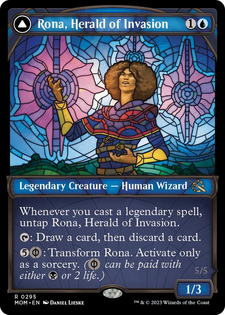 Rona, Herald of Invasion // Rona, Tolarian Obliterator (Showcase Planar Booster Fun) [March of the Machine] | Gate City Games LLC