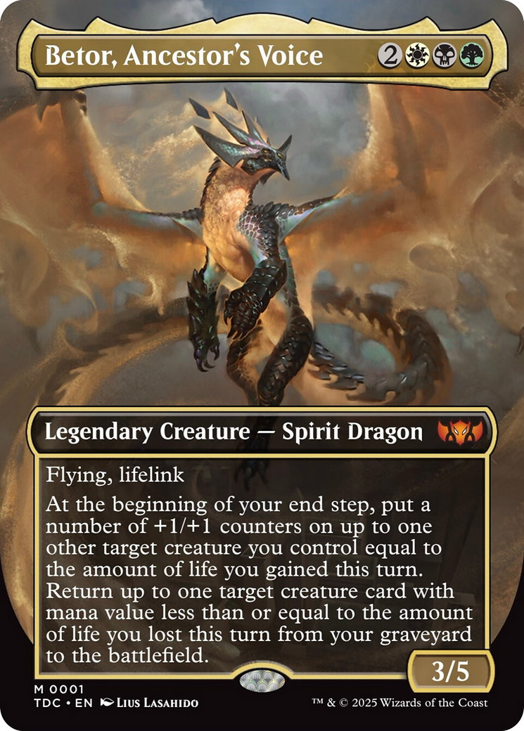 Betor, Ancestor's Voice (Borderless) [Tarkir: Dragonstorm Commander] | Gate City Games LLC