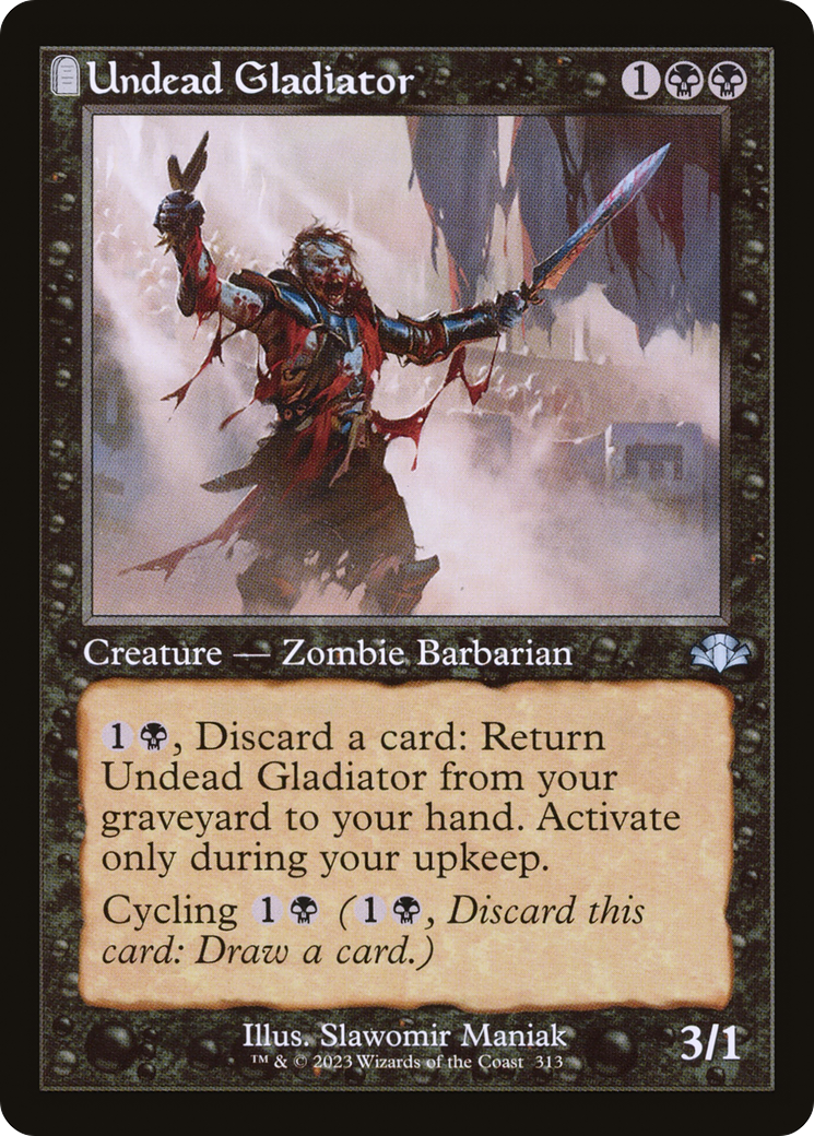 Undead Gladiator (Retro) [Dominaria Remastered] | Gate City Games LLC