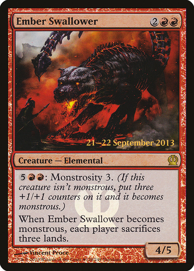 Ember Swallower [Theros Prerelease Promos] | Gate City Games LLC