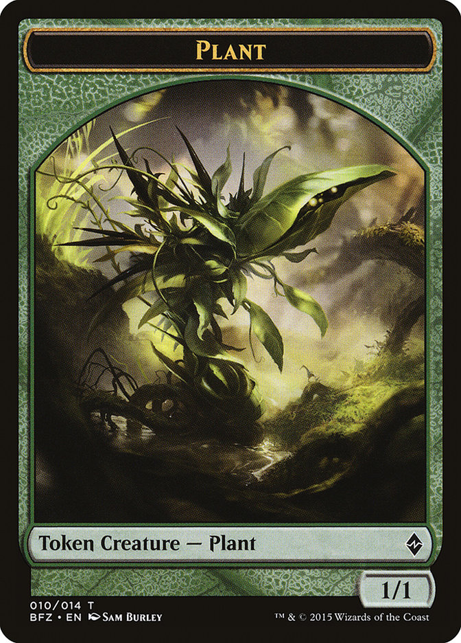 Plant Token [Battle for Zendikar Tokens] | Gate City Games LLC