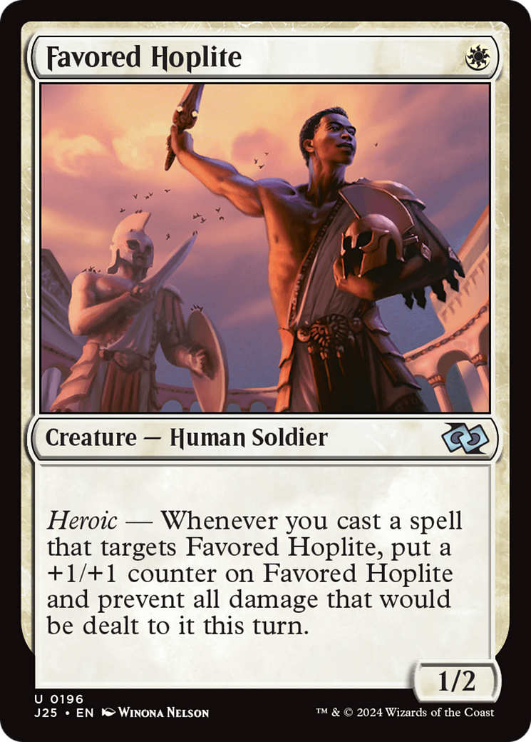 Favored Hoplite [Foundations Jumpstart] | Gate City Games LLC