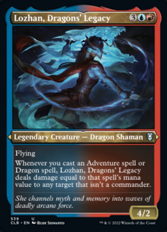 Lozhan, Dragons' Legacy (Foil Etched) [Commander Legends: Battle for Baldur's Gate] | Gate City Games LLC