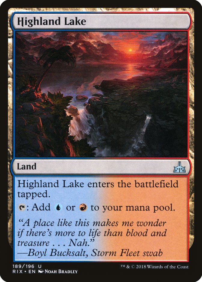 Highland Lake [Rivals of Ixalan] | Gate City Games LLC