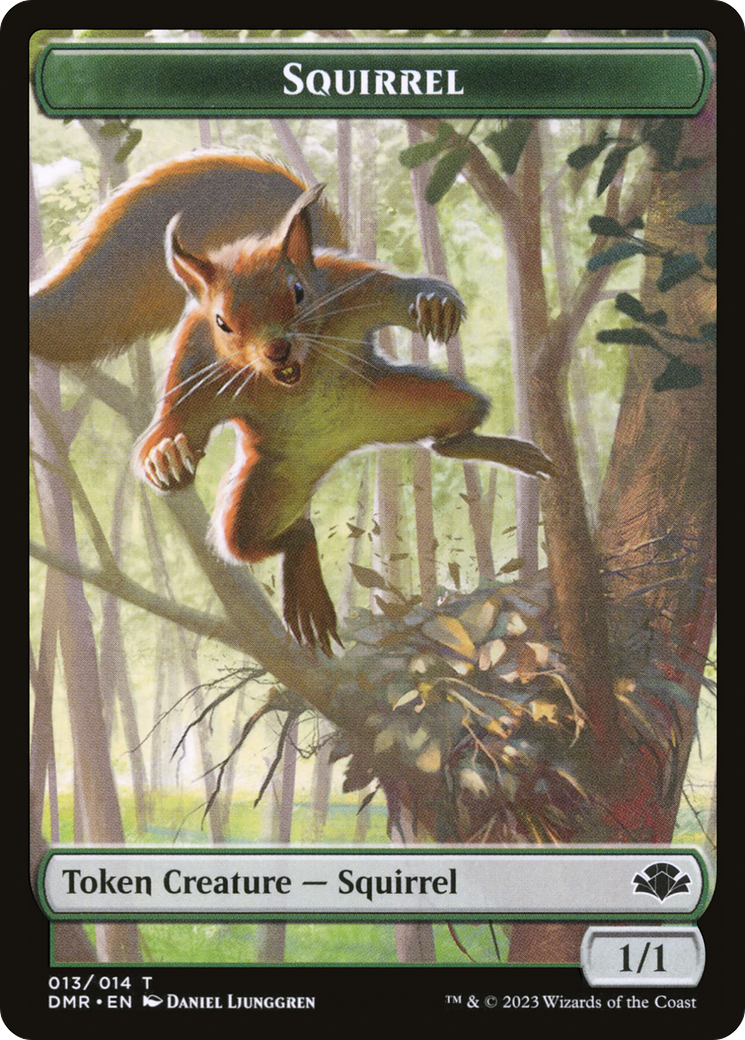 Squirrel Token [Dominaria Remastered Tokens] | Gate City Games LLC