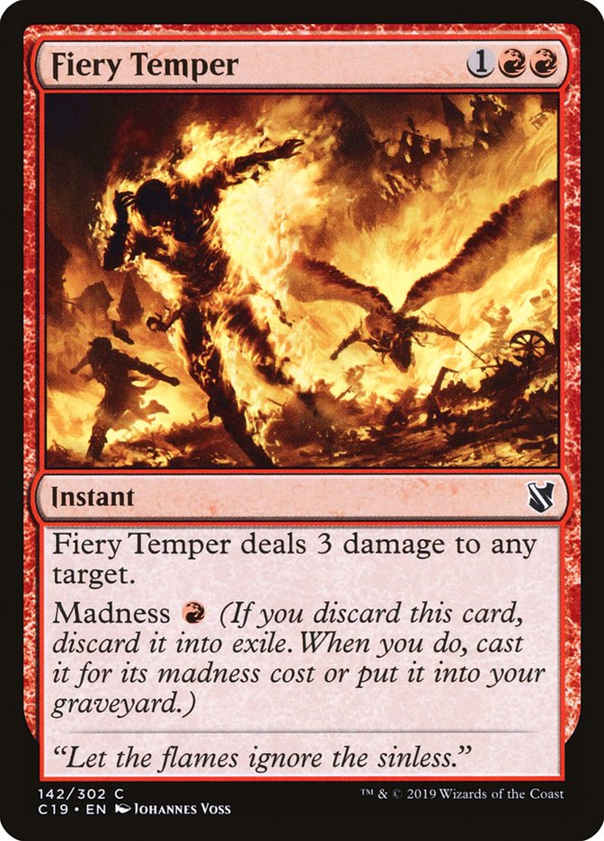 Fiery Temper [Commander 2019] | Gate City Games LLC