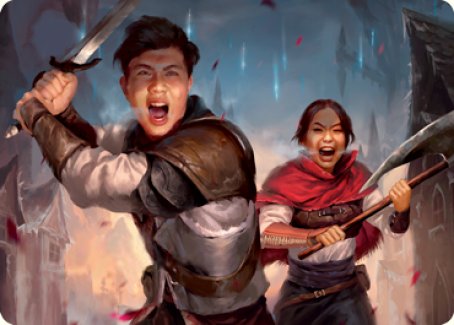 Daybreak Combatants Art Card [Innistrad: Crimson Vow Art Series] | Gate City Games LLC
