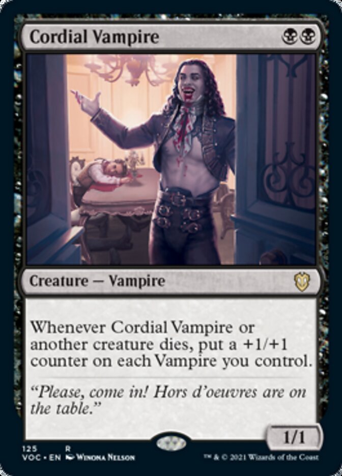 Cordial Vampire [Innistrad: Crimson Vow Commander] | Gate City Games LLC