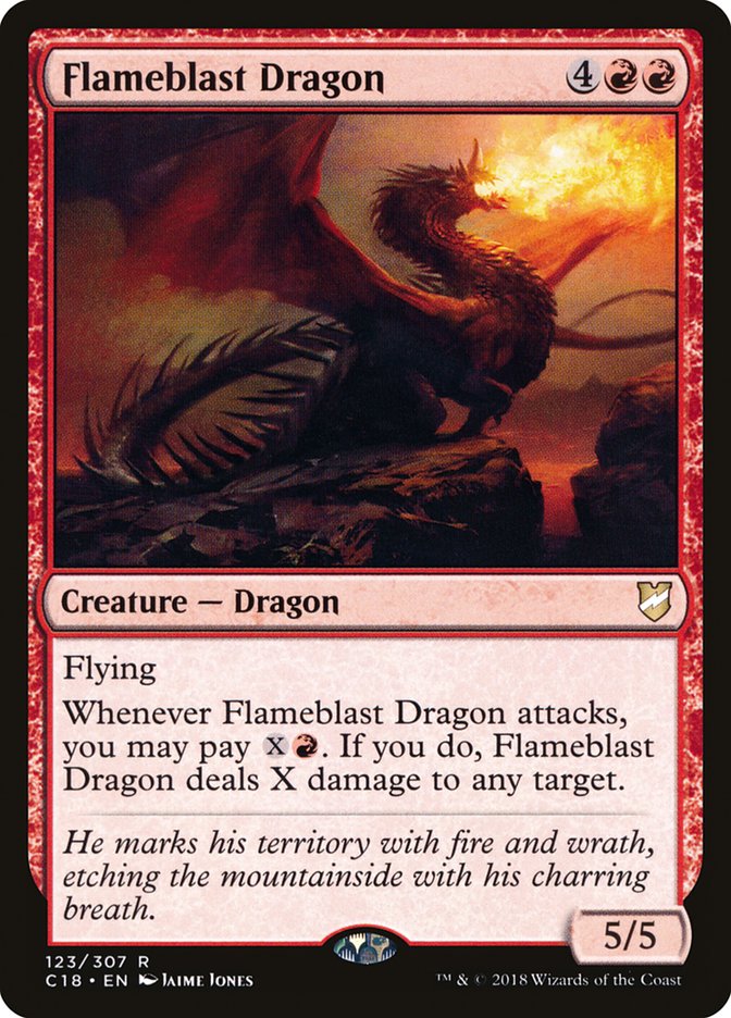 Flameblast Dragon [Commander 2018] | Gate City Games LLC