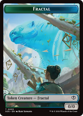 Boar // Fractal (0005) Double-Sided Token [Secrets of Strixhaven Commander Tokens] | Gate City Games LLC