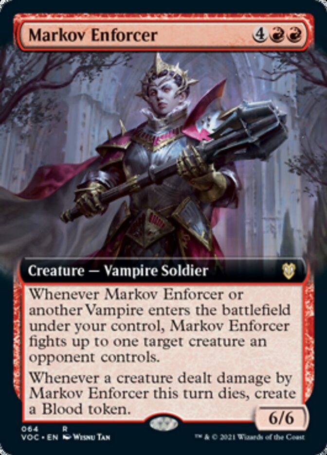 Markov Enforcer (Extended Art) [Innistrad: Crimson Vow Commander] | Gate City Games LLC