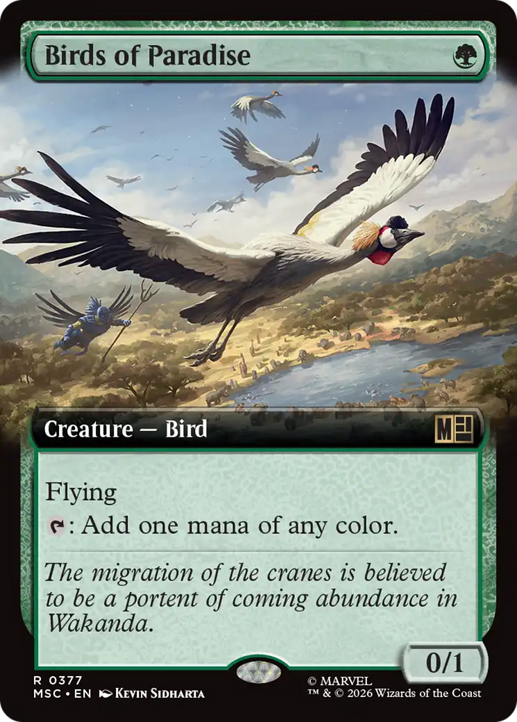 Birds of Paradise (Extended Art) [Marvel Super Heroes Commander] | Gate City Games LLC