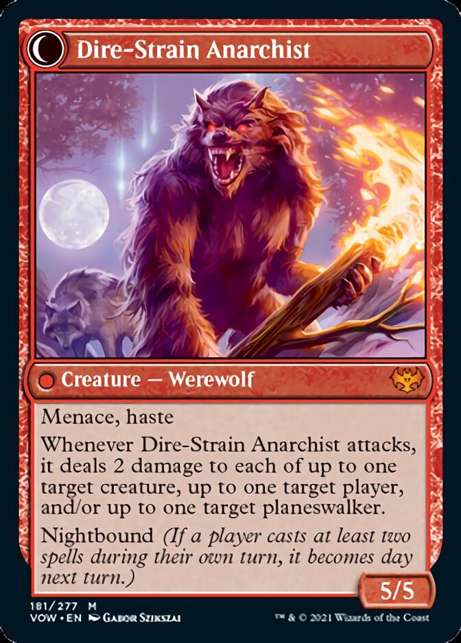 Volatile Arsonist // Dire-Strain Anarchist [Innistrad: Crimson Vow] | Gate City Games LLC