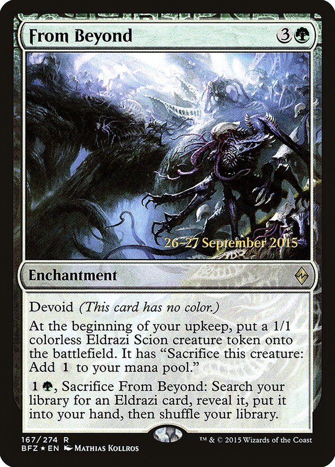 From Beyond [Battle for Zendikar Prerelease Promos] | Gate City Games LLC
