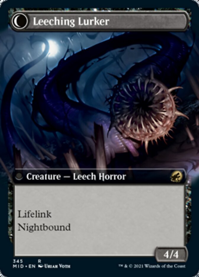 Curse of Leeches // Leeching Lurker (Extended Art) [Innistrad: Midnight Hunt] | Gate City Games LLC
