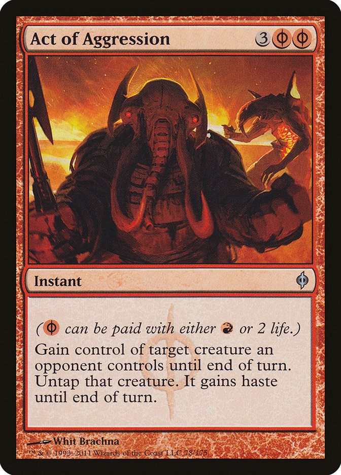 Act of Aggression [New Phyrexia] | Gate City Games LLC