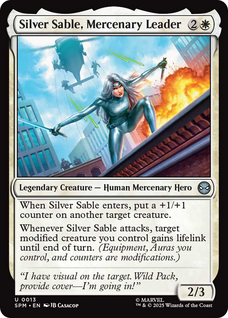 Silver Sable, Mercenary Leader [Marvel's Spider-Man] | Gate City Games LLC