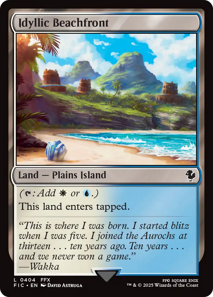 Idyllic Beachfront [FINAL FANTASY Commander] | Gate City Games LLC