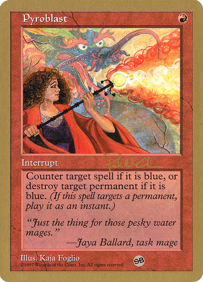 Pyroblast (Paul McCabe) (SB) [World Championship Decks 1997] | Gate City Games LLC